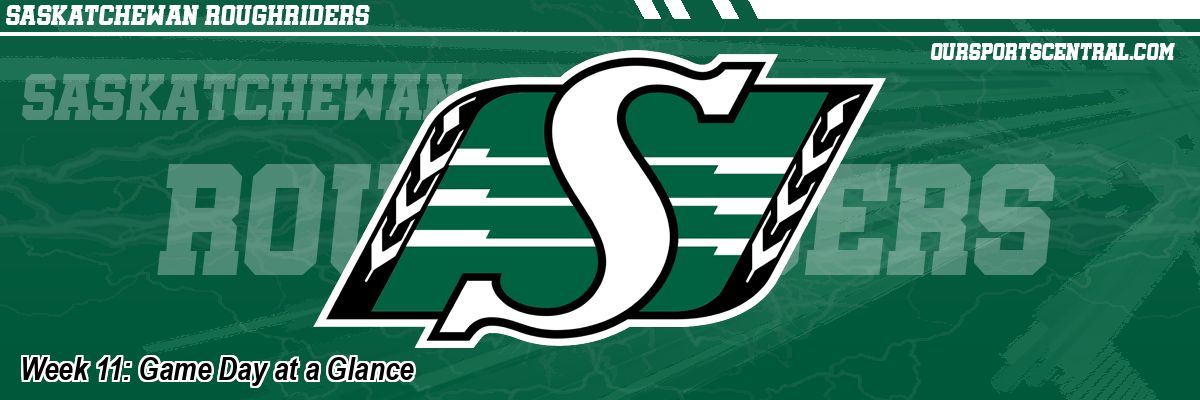 Week 11: Game Day at a Glance