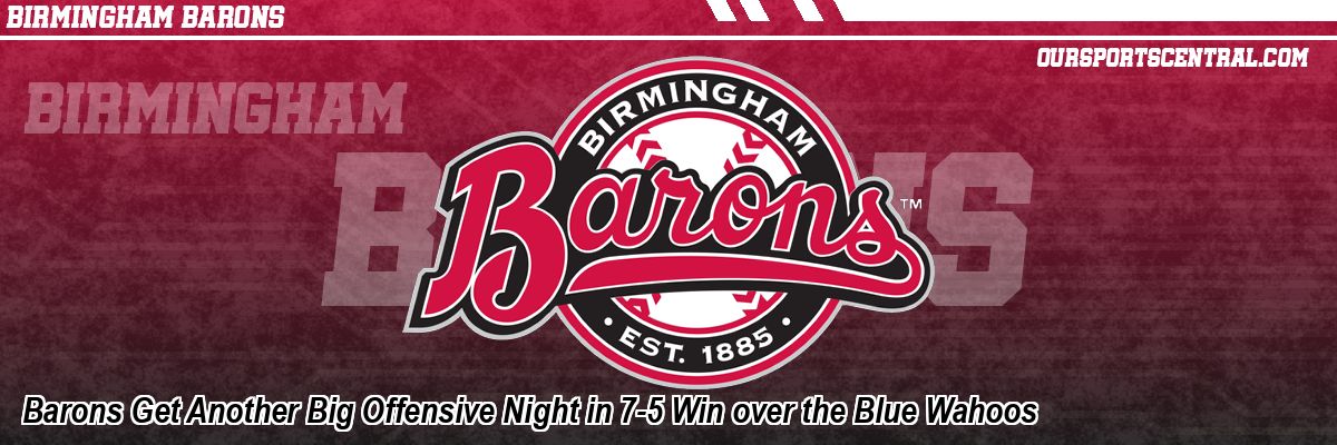 Barons Get Another Big Offensive Night in 7-5 Win over the Blue Wahoos