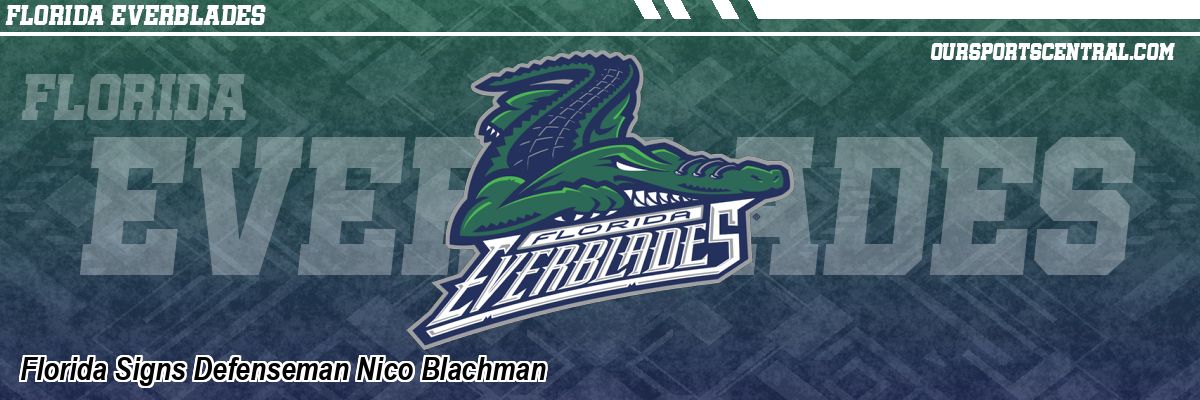 Florida Signs Defenseman Nico Blachman