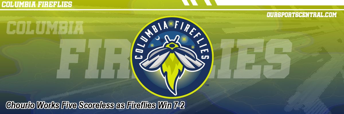 Chourio Works Five Scoreless as Fireflies Win 7-2
