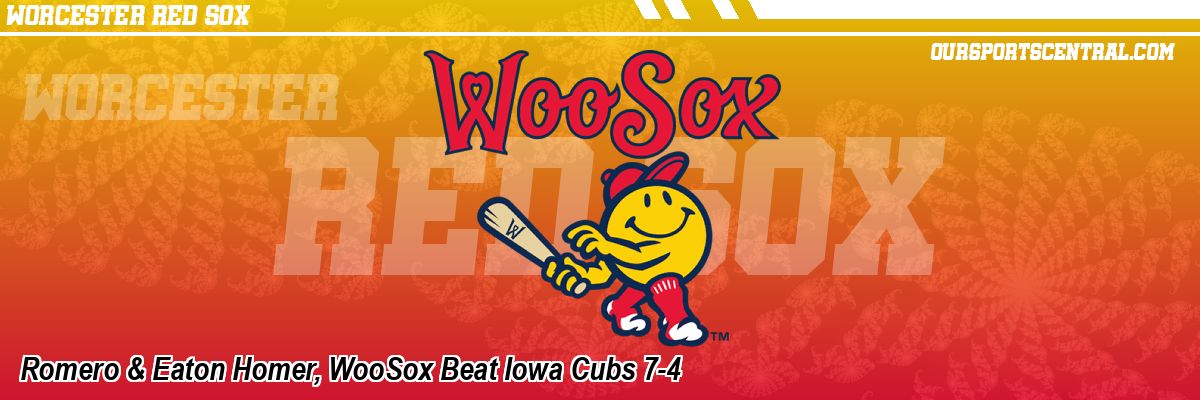 Romero & Eaton Homer, WooSox Beat Iowa Cubs 7-4
