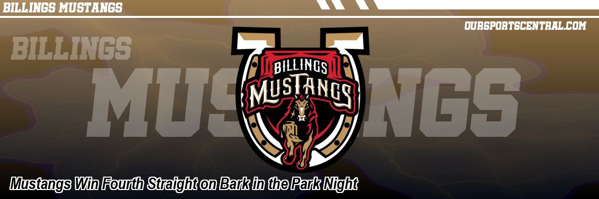 Mustangs Win Fourth Straight on Bark in the Park Night