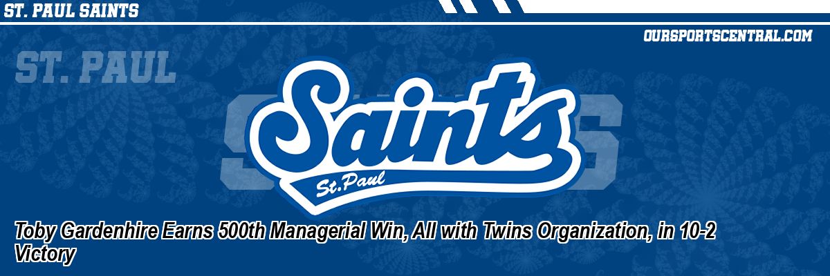 Toby Gardenhire Earns 500th Managerial Win, All with Twins Organization, in 10-2 Victory