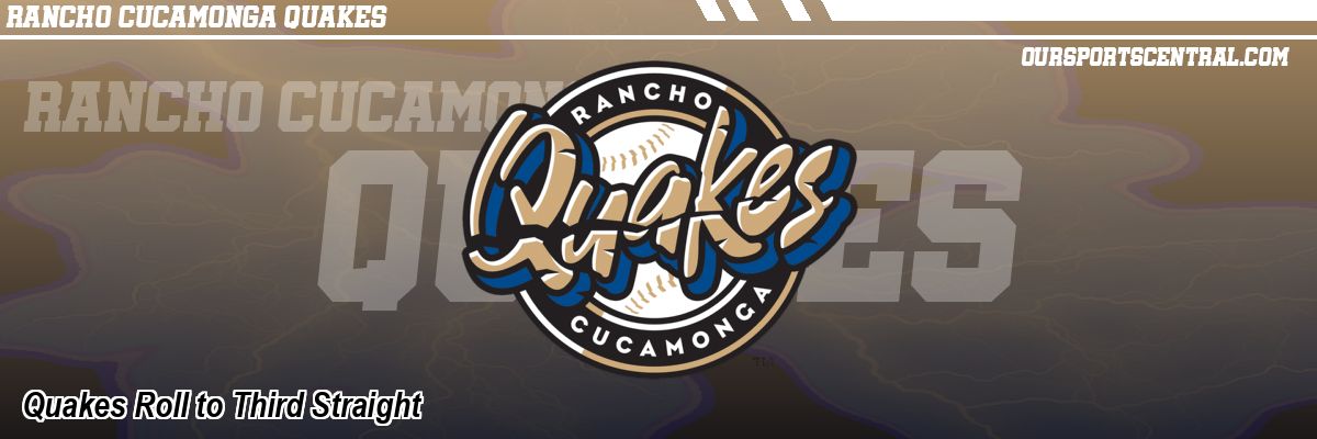 Quakes Roll to Third Straight