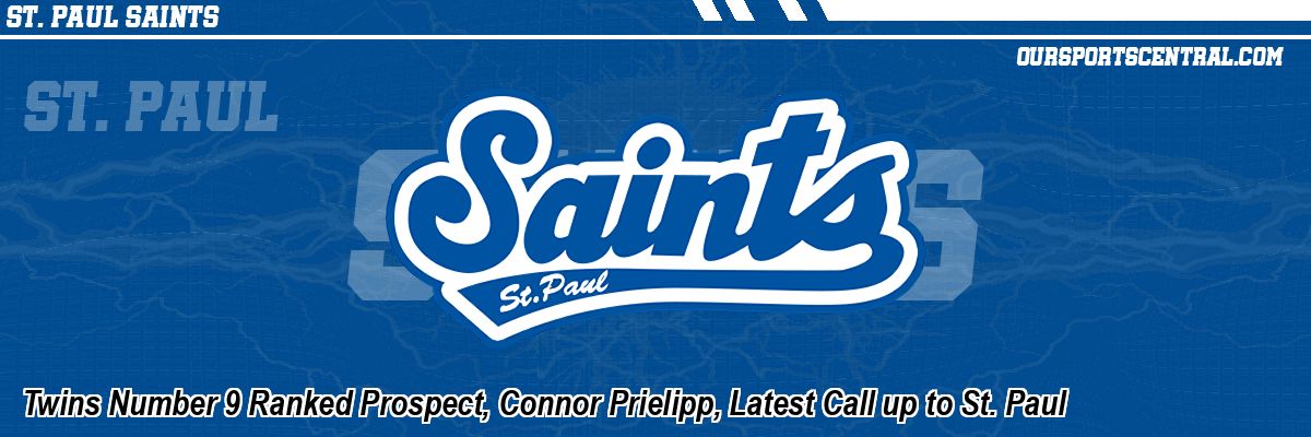 Twins Number 9 Ranked Prospect, Connor Prielipp, Latest Call up to St. Paul