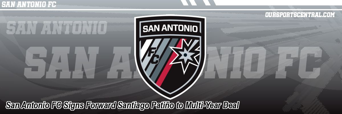 San Antonio FC Signs Forward Santiago Patiño to Multi-Year Deal