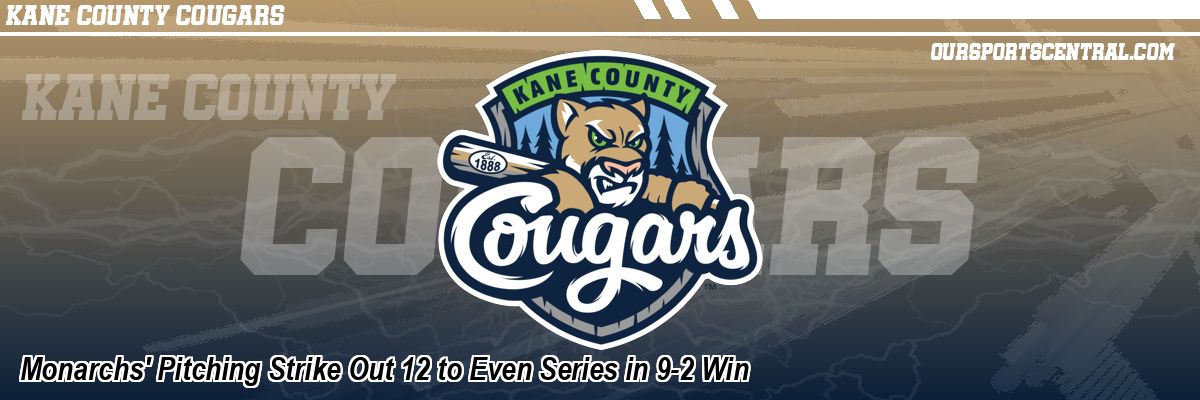 Monarchs' Pitching Strike Out 12 to Even Series in 9-2 Win