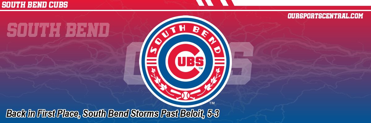 Back in First Place, South Bend Storms Past Beloit, 5-3