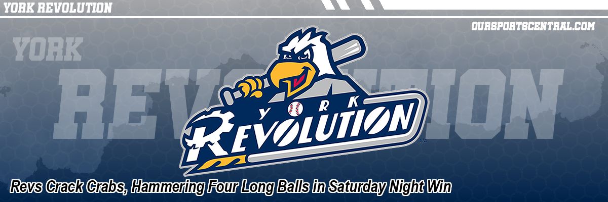 Revs Crack Crabs, Hammering Four Long Balls in Saturday Night Win