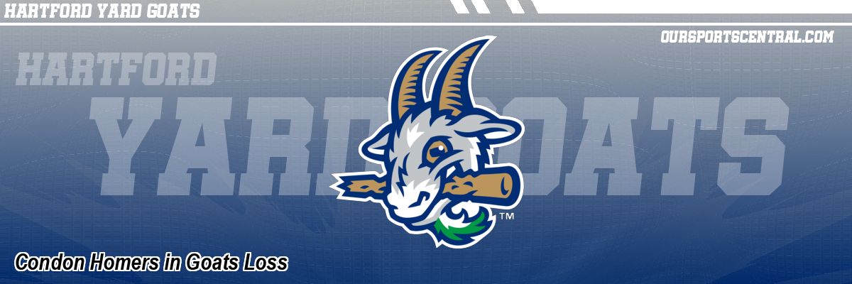 Condon Homers in Goats Loss