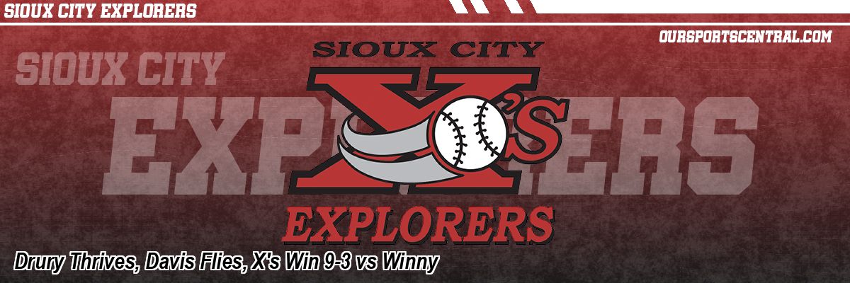 Drury Thrives, Davis Flies, X's Win 9-3 vs Winny