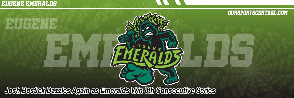 Josh Bostick Dazzles Again as Emeralds Win 8th Consecutive Series