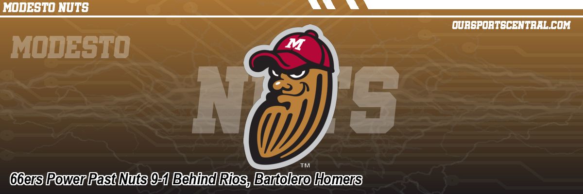 66ers Power Past Nuts 9-1 Behind Rios, Bartolero Homers