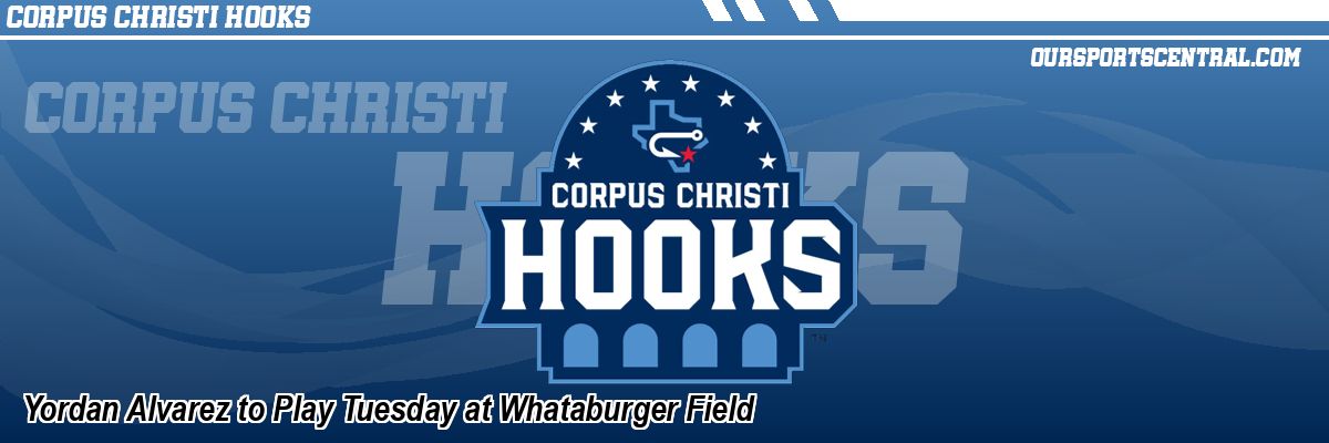 Yordan Alvarez to Play Tuesday at Whataburger Field