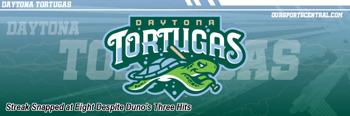 Streak Snapped at Eight Despite Duno's Three Hits