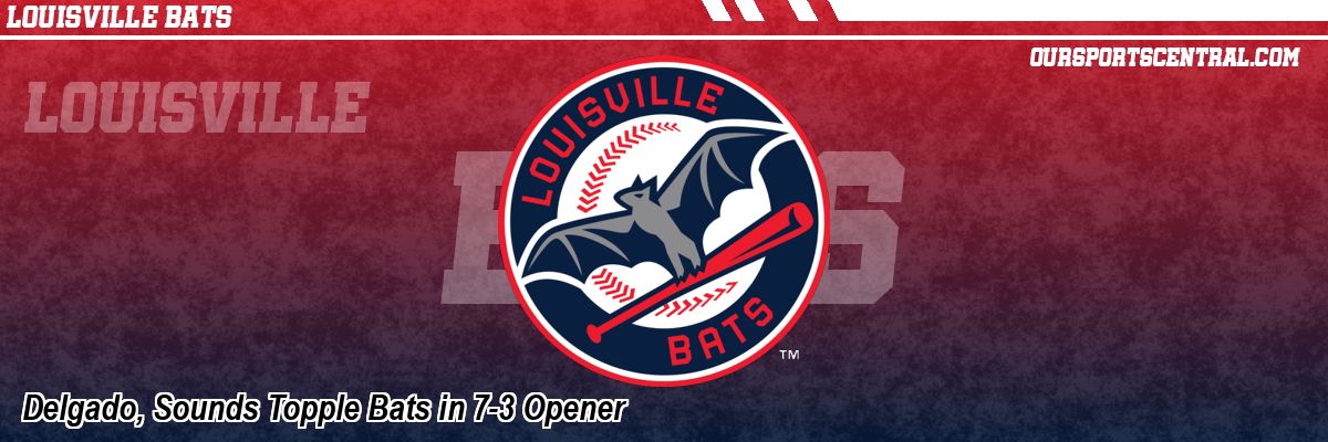 Delgado, Sounds Topple Bats in 7-3 Opener