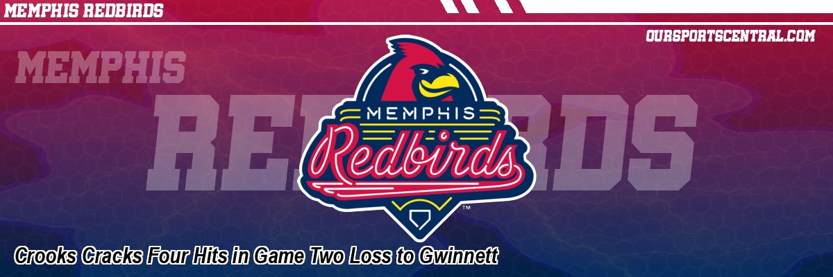 Crooks Cracks Four Hits in Game Two Loss to Gwinnett