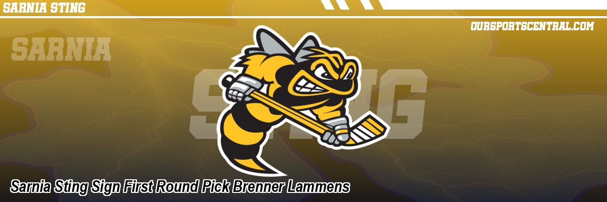 Sarnia Sting Sign First Round Pick Brenner Lammens