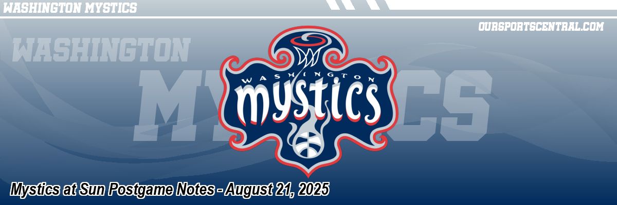 Mystics at Sun Postgame Notes - August 21, 2025