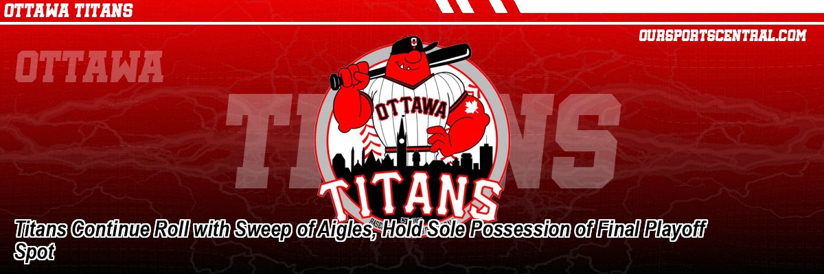 Titans Continue Roll with Sweep of Aigles, Hold Sole Possession of Final Playoff Spot