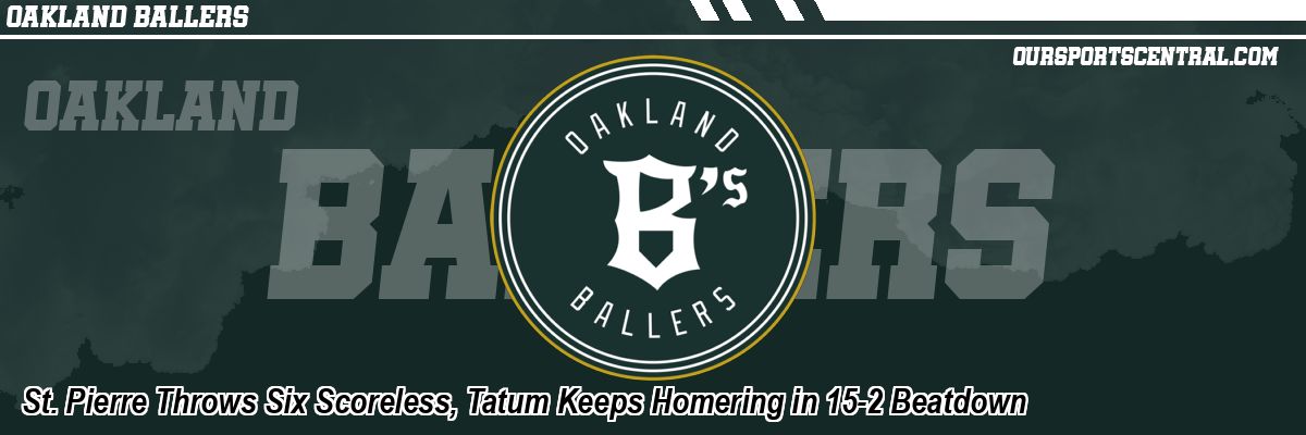 St. Pierre Throws Six Scoreless, Tatum Keeps Homering in 15-2 Beatdown