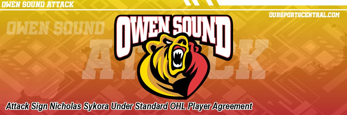 Attack Sign Nicholas Sykora Under Standard OHL Player Agreement