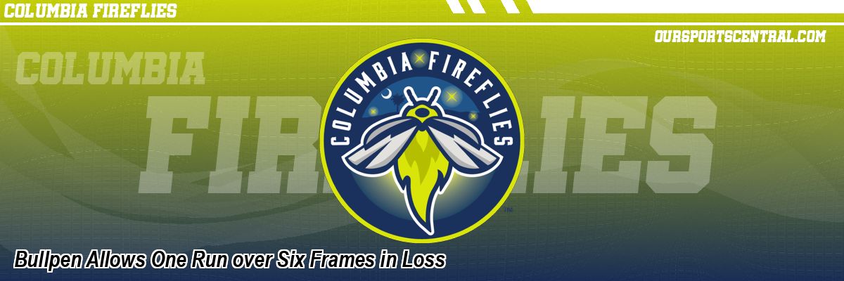 Bullpen Allows One Run over Six Frames in Loss