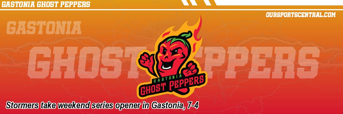 Stormers take weekend series opener in Gastonia, 7-4