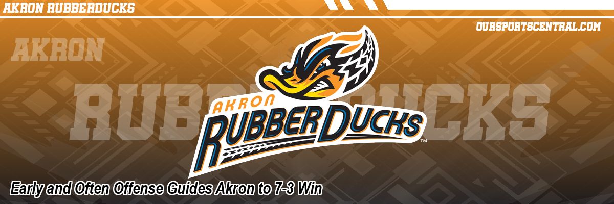 Early and Often Offense Guides Akron to 7-3 Win