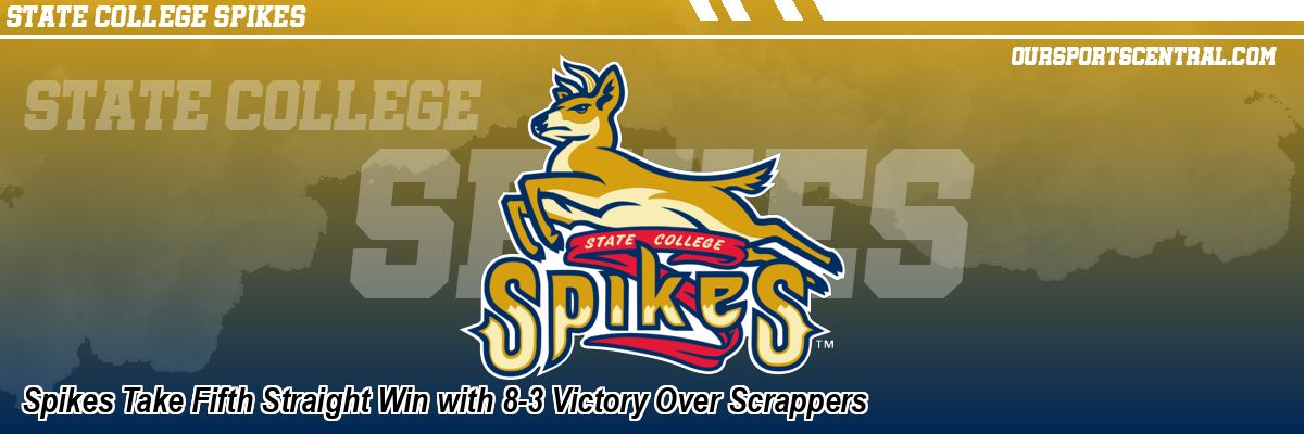 Spikes Take Fifth Straight Win with 8-3 Victory Over Scrappers