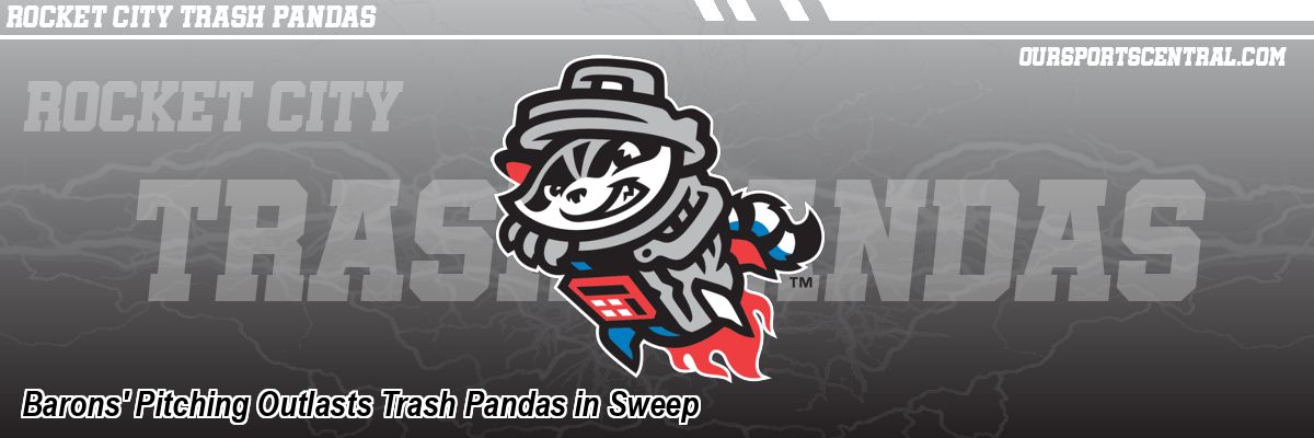 Barons' Pitching Outlasts Trash Pandas in Sweep