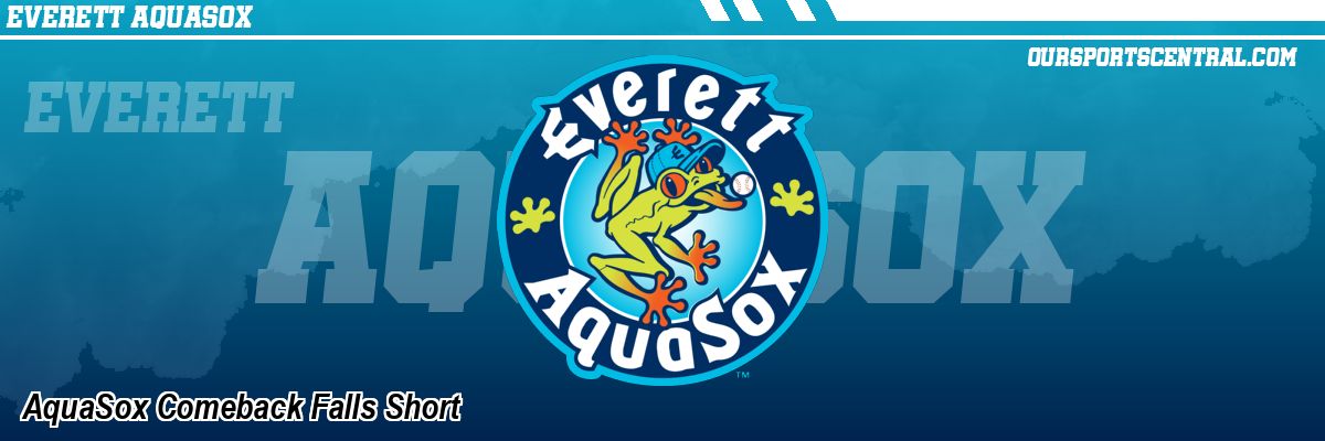 AquaSox Comeback Falls Short
