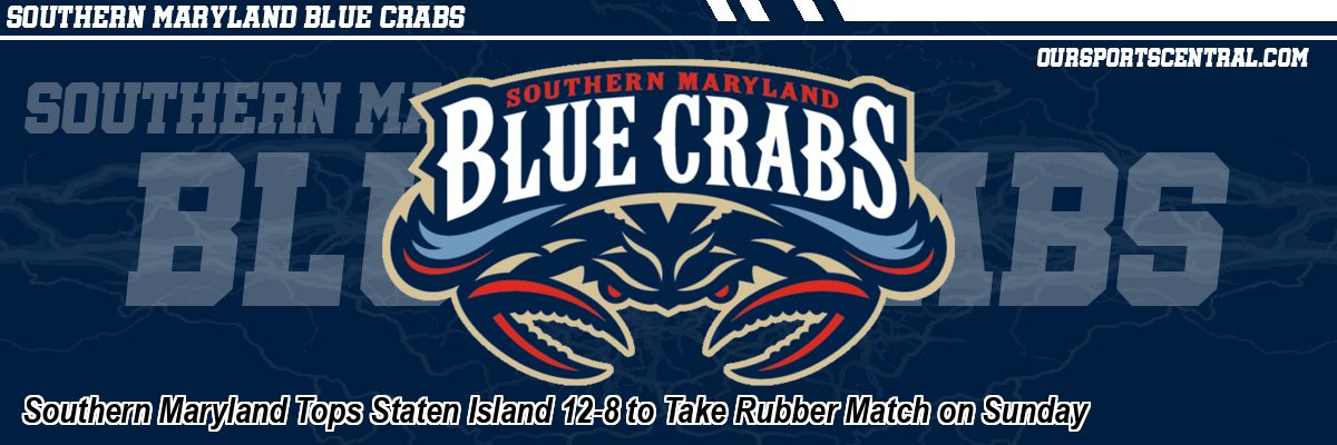 Southern Maryland Tops Staten Island 12-8 to Take Rubber Match on Sunday