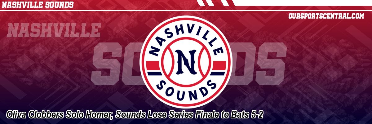 Oliva Clobbers Solo Homer, Sounds Lose Series Finale to Bats 5-2