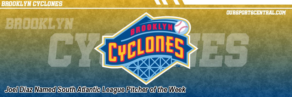 Joel Diaz Named South Atlantic League Pitcher of the Week
