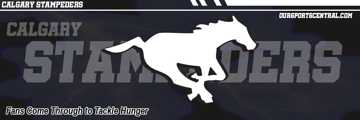 Fans Come Through to Tackle Hunger