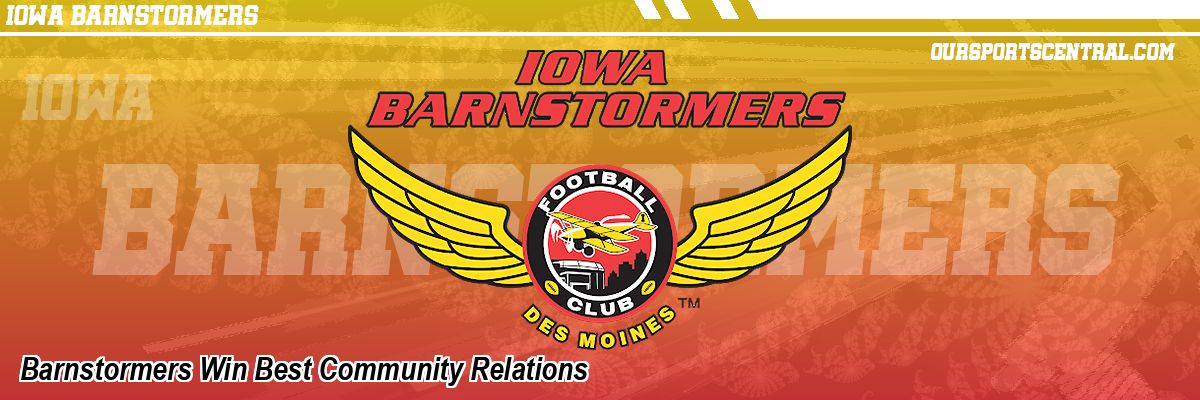 Barnstormers Win Best Community Relations