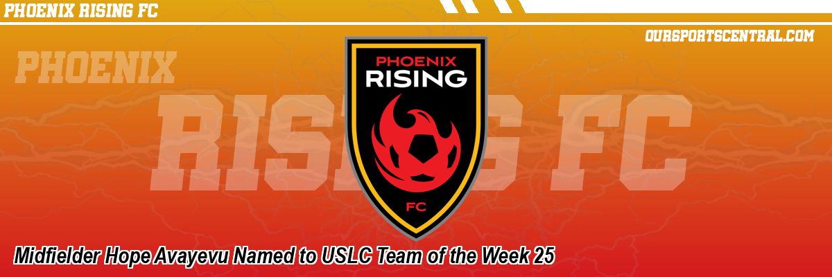 Midfielder Hope Avayevu Named to USLC Team of the Week 25
