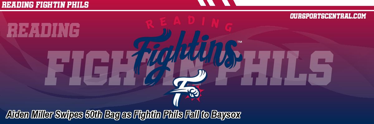 Aiden Miller Swipes 50th Bag as Fightin Phils Fall to Baysox