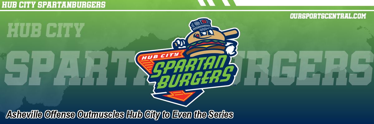 Asheville Offense Outmuscles Hub City to Even the Series