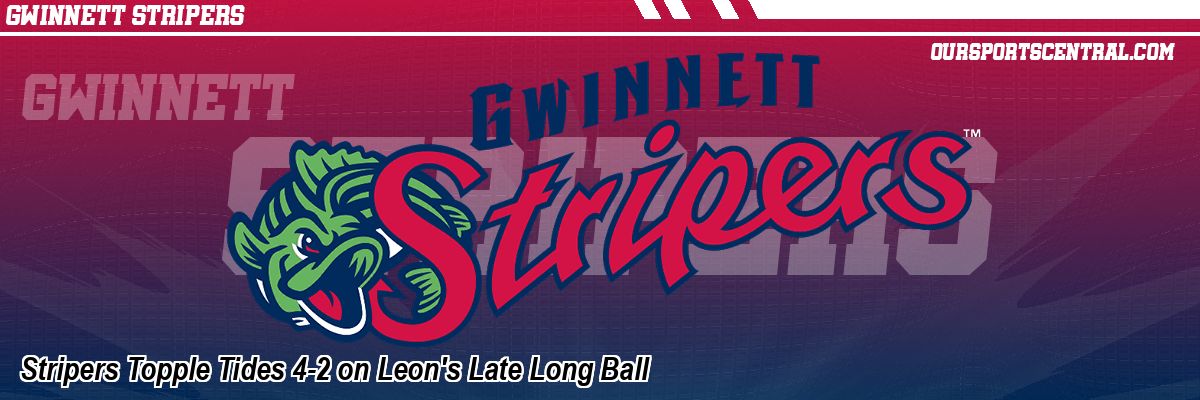 Stripers Topple Tides 4-2 on Leon's Late Long Ball