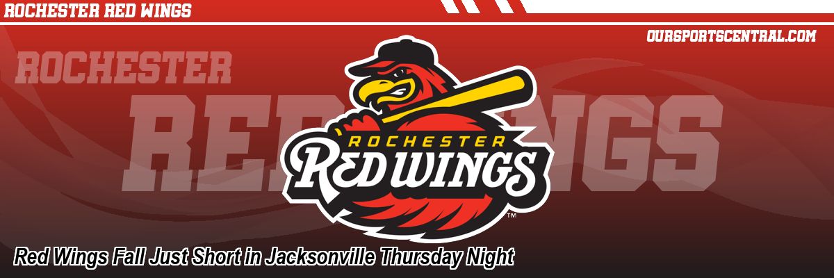 Red Wings Fall Just Short in Jacksonville Thursday Night