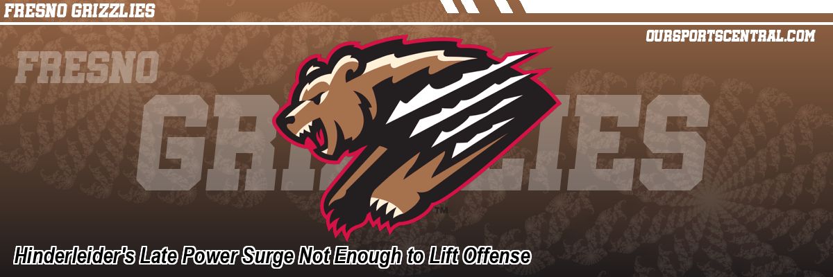 Hinderleider's Late Power Surge Not Enough to Lift Offense