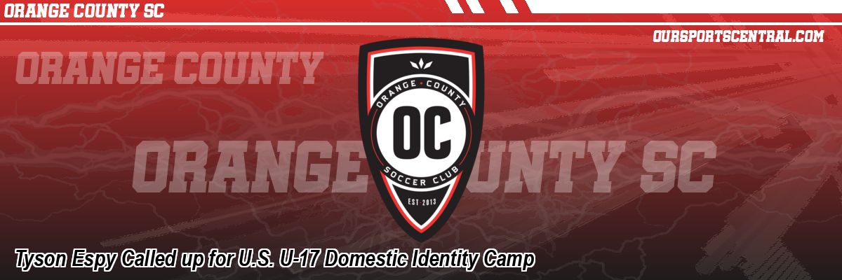 Tyson Espy Called up for U.S. U-17 Domestic Identity Camp
