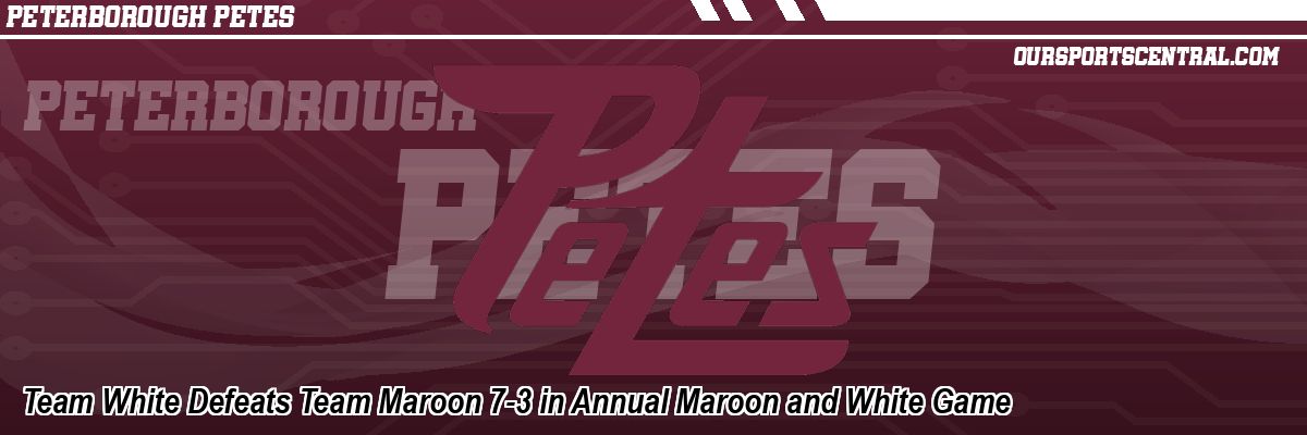 Team White Defeats Team Maroon 7-3 in Annual Maroon and White Game