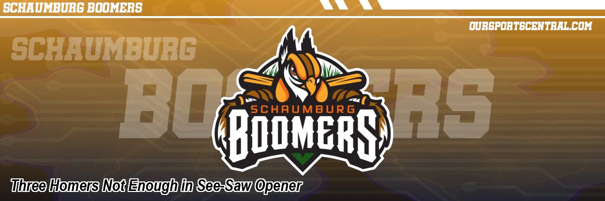 Three Homers Not Enough in See-Saw Opener