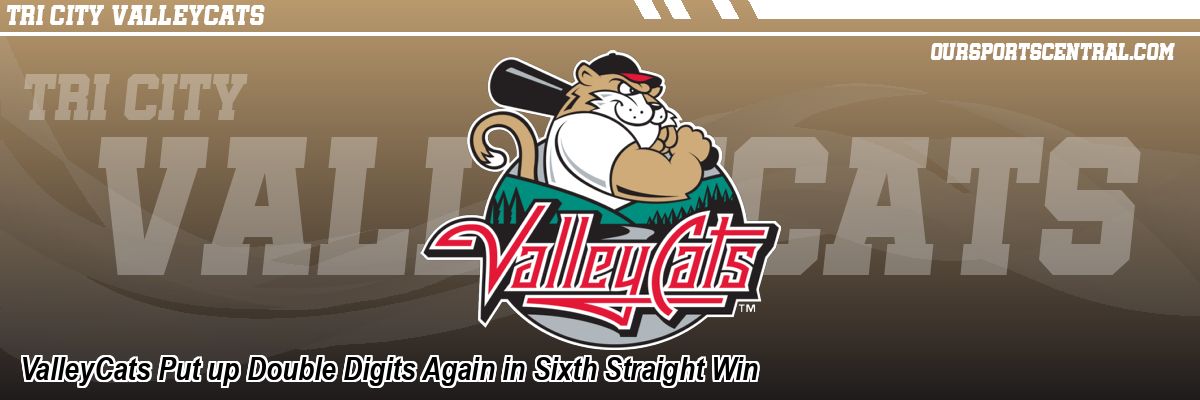 ValleyCats Put up Double Digits Again in Sixth Straight Win