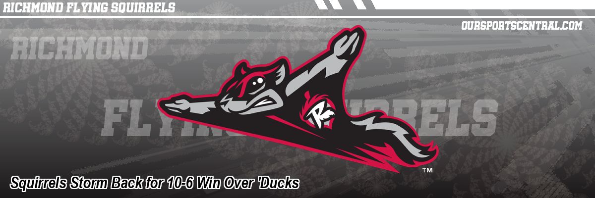 Squirrels Storm Back for 10-6 Win Over 'Ducks
