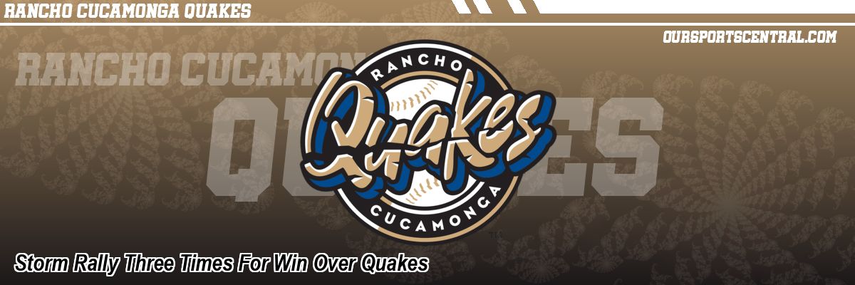Storm Rally Three Times For Win Over Quakes