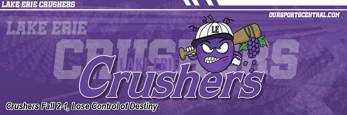 Crushers Fall 2-1, Lose Control of Destiny